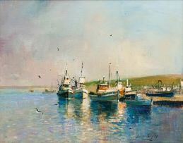 Errol Boyley; Anchored Boats