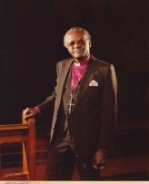 Godfrey Argent; Helen Suzman; Archbishop Desmond Tutu and Chris Barnard, three