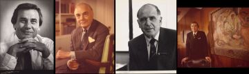 Godfrey Argent; Sol Kerzner; Harry Oppenheimer; Raymond Ackerman and Anton Rupert, four
