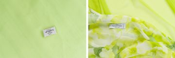 Valentino / Emaneul Ungaro; Combination of three green fabrics