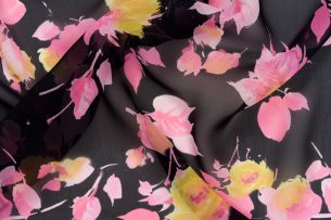 Renato Balestra / Carnet; Combination of two floral pure silks