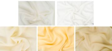 Pure silk chiffon; Combination of five silk chiffons