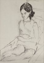Jean Welz; Seated Girl