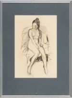 Jean Welz; Seated Nude Female