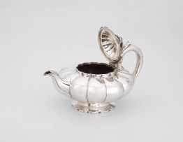 A William IV silver teapot, William Bateman II, London, 1835