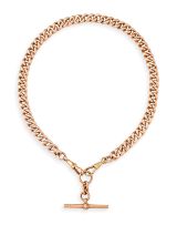 Late Victorian 9ct gold fob chain