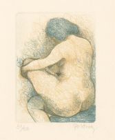 Douglas Portway; Nude on a Chair; Seated Nude