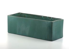 A Ceramic Studio green-glazed trough, 1935