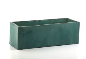 A Ceramic Studio green-glazed trough, 1935