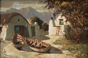 Nils Andersen; Fishing Boats and Cape Cottages