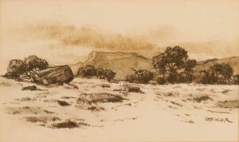 Otto Klar; Landscape I, Landscape II, two
