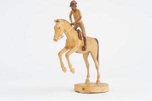 Julius Mfethe; Jockey on Rearing Horse