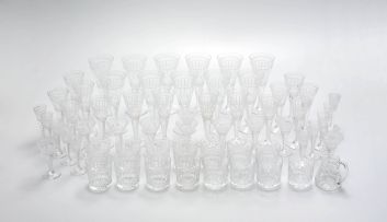 A part suite of Stuart crystal drinking glasses, 20th century