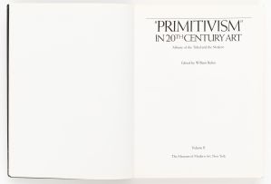 William Rubin (ed.); Primitivism in the 20th Century