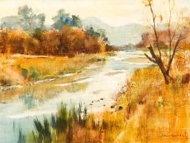 Irmin Henkel; River Scene
