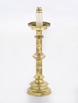 A brass table lamp, 20th century
