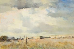 Errol Boyley; Dune Landscape with Boats