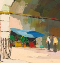 Cecil Rochfort D'Oyly-John; Continental Street Scene with Archway