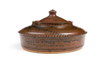 A stoneware casserole dish and cover, Esias Bosch, (1923-2010)