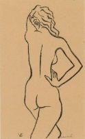 Maurice van Essche; Standing Nude