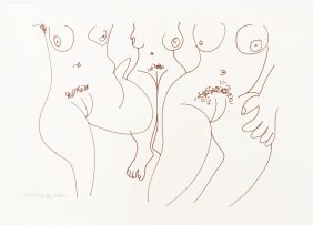 Walter Battiss; Three Female Nudes