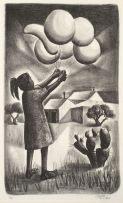 Peter Clarke; Girl with Balloons