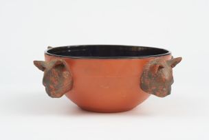 Juliet Armstrong; Bowl with cat's head handles