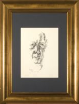Gregoire Boonzaier; Neus te lank!, recto; Self Portrait, verso