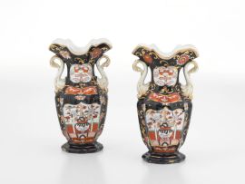 A pair of Mason’s Ironstone China vases, 19th century
