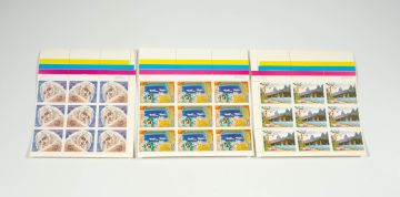 Walter Battiss; Fook Island Postage Stamps, three sheets