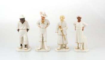 A group of four Royal Worcester porcelain ‘Countries of the World’ figures, May-June 1881