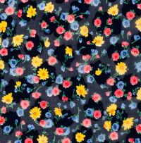 Elégance Paris / Silesia Vienna / Tissus Monde; Combination of seven cotton fabrics - florals