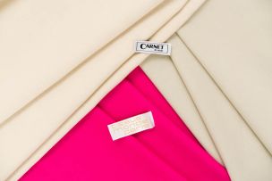 Carnet / Tissus Monde; Combination of three cotton linens
