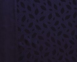 Tissus Monde; Combination of two navy blue silk jacquards