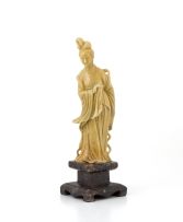 A Chinese soapstone figure of Guanyin, 20th century