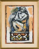 Armando Baldinelli; Abstract Seated Nude
