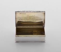 A Scottish silver snuff box, Mackay & Chisholm, Edinburgh, 1838