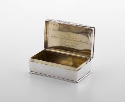 A Scottish silver snuff box, Mackay & Chisholm, Edinburgh, 1838