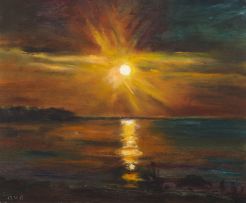 Orla Valdemar Borch; Sunset
