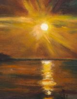 Orla Valdemar Borch; Sunset