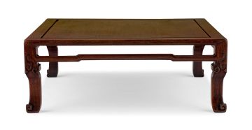 A Chinese hardwood 'Kang' table, Qing Dynasty, 20th century