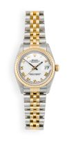 Lady's 18ct yellow gold and stainless steel Oyster Perpetual Datejust Rolex wristwatch, Ref. 78273