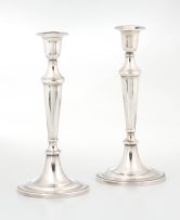 A pair of South African silver candlesticks, 1978-1993, .925 standard