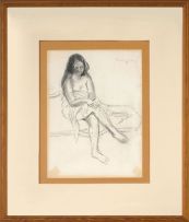 Jean Welz; Nude with Legs Crossed