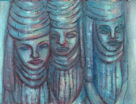 Alexis Preller; Three Benin Figures