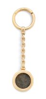 Bulgari 'Monete' gold-mounted ancient coin key-ring