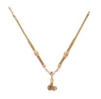 Victorian 15ct gold necklace