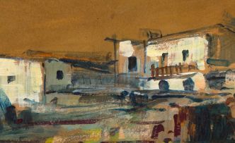 Titta Fasciotti; Landscape with Houses II