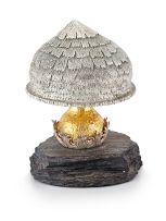A Elizabeth II silver and silver-gilt novelty surprise mushroom, Christopher Nigel Lawrence, London, 1979