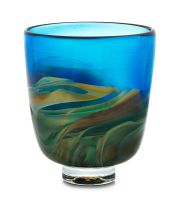 A David Reade glass vase